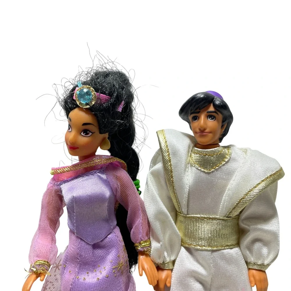 Jasmine and Aladdin Dolls Disney 6 1/2